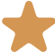 Icône étoile dorée